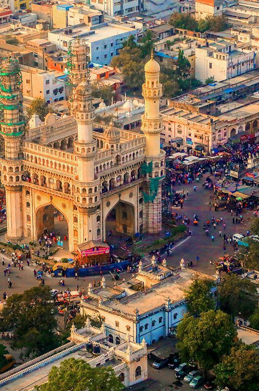 City view of Hyderabad for the Vantara Jet Air destination guide
