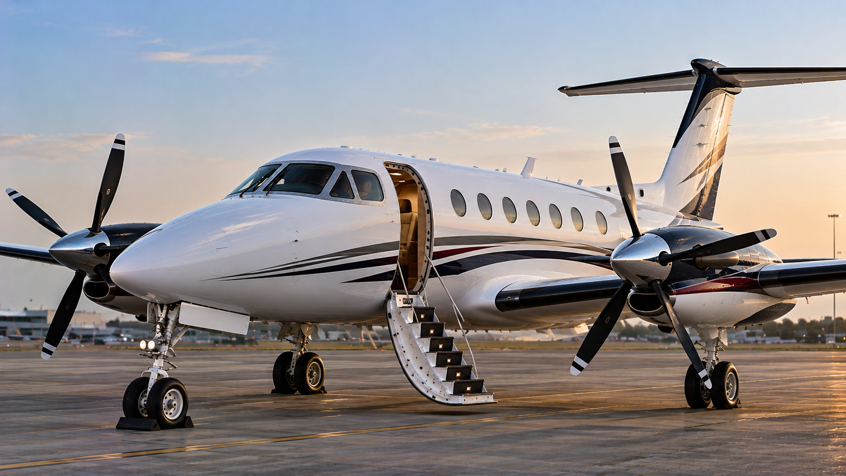 Turboprop private charter aircraft