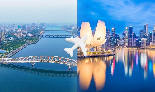Ahmedabad to Singapore private jet charter