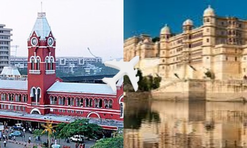 Chennai to Udaipur private jet charter