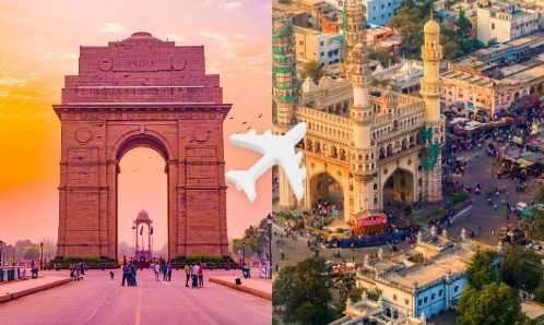 Delhi to Hyderabad private jet charter