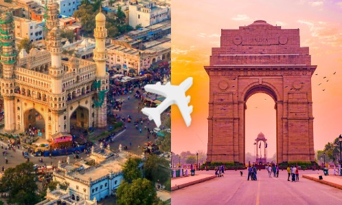 Hyderabad to Delhi private jet charter