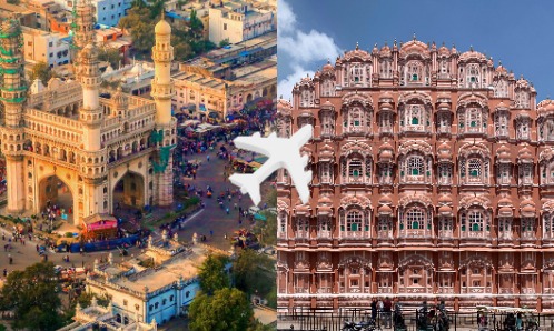 Hyderabad to Jaipur private jet charter