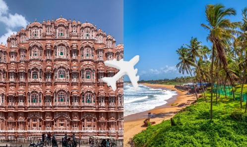 Jaipur to Goa private jet charter