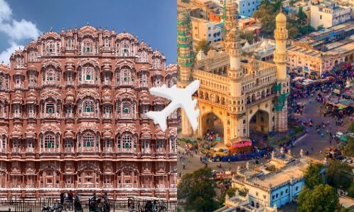 Jaipur to Hyderabad private jet charter