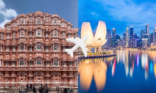 Jaipur to Singapore private jet charter
