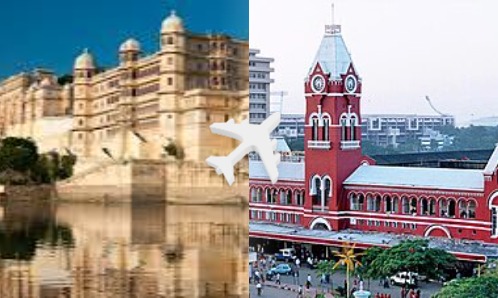 Udaipur to Chennai private jet charter