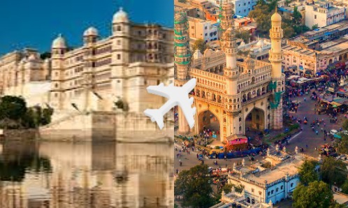 Udaipur to Hyderabad private jet charter
