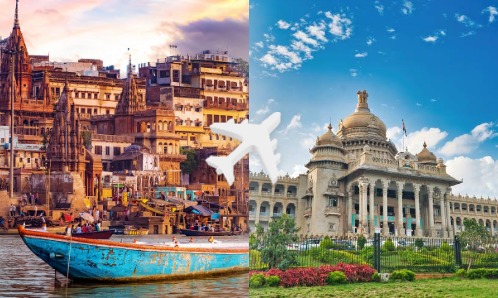 Varanasi to Bangalore private jet charter