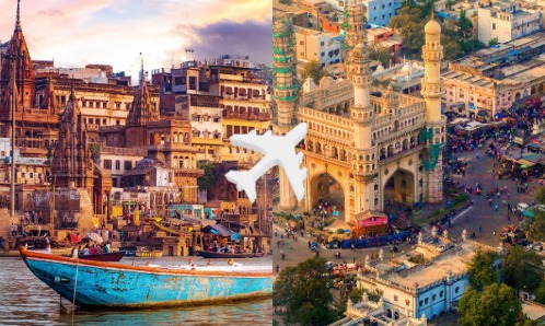 Varanasi to Hyderabad private jet charter