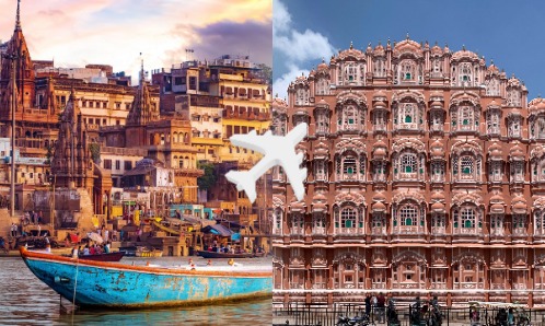 Varanasi to Jaipur private jet charter