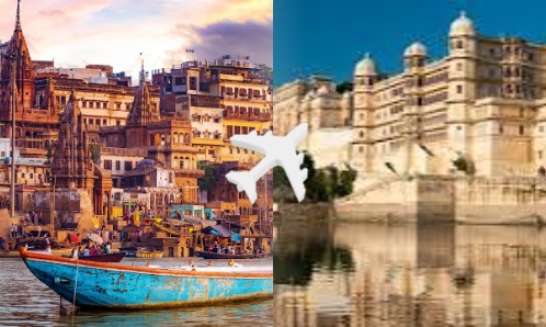 Varanasi to Udaipur private jet charter